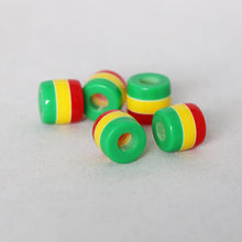 Load image into Gallery viewer, Rasta Beads (5 Pack) - loctician.co.nz