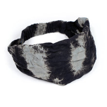 Load image into Gallery viewer, Cotton Summer Headband - Black &amp; Grey