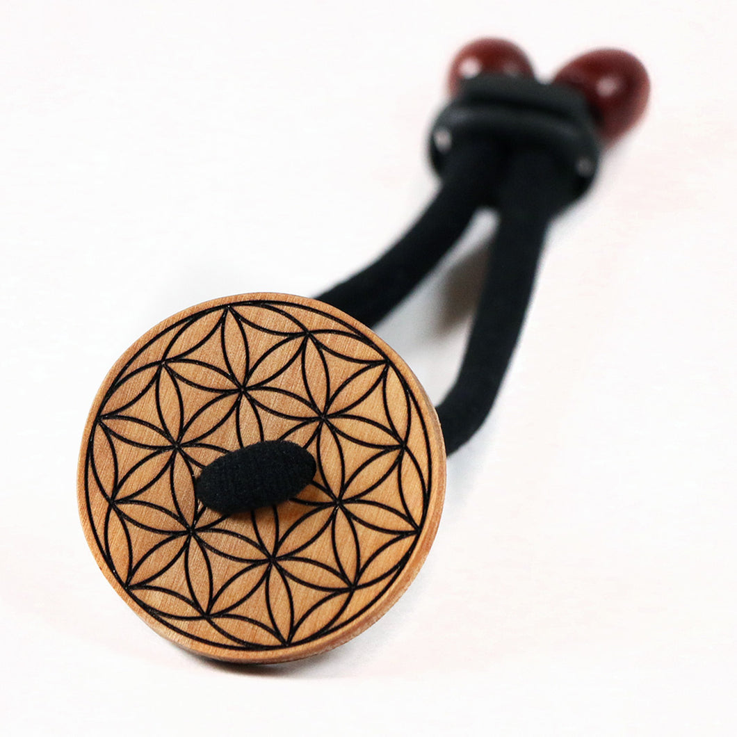 Handmade Rimu Hair Tie - Sacred Geometry Flower of Life