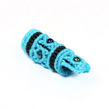 Load image into Gallery viewer, Blue Mirah Macramé Bead - loctician.co.nz