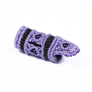 Purple Mirah Macramé Bead - loctician.co.nz