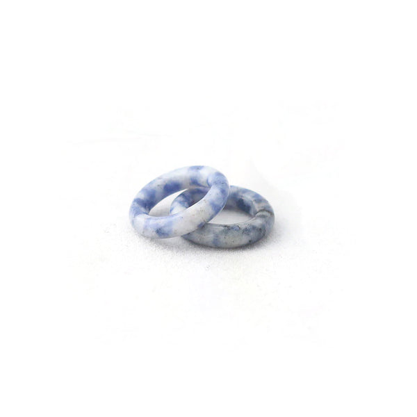 Blue Vein Stone Ring - loctician.co.nz