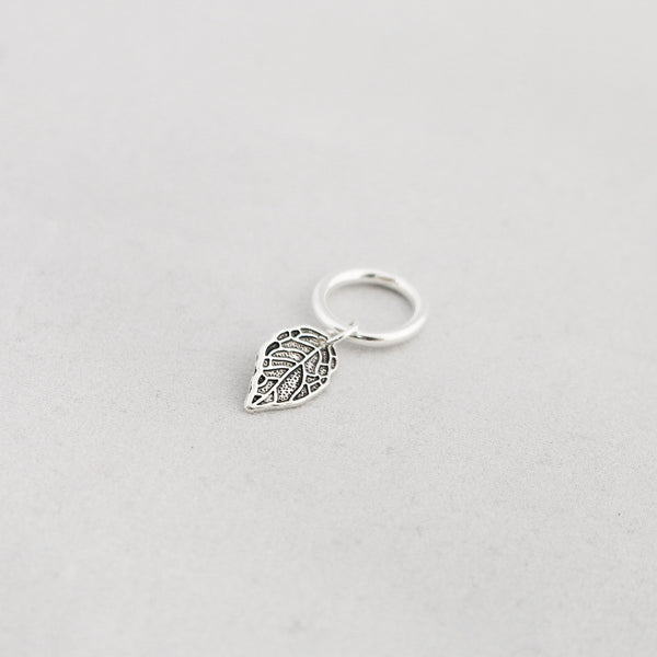 Silver Rose Leaf Ring - loctician.co.nz